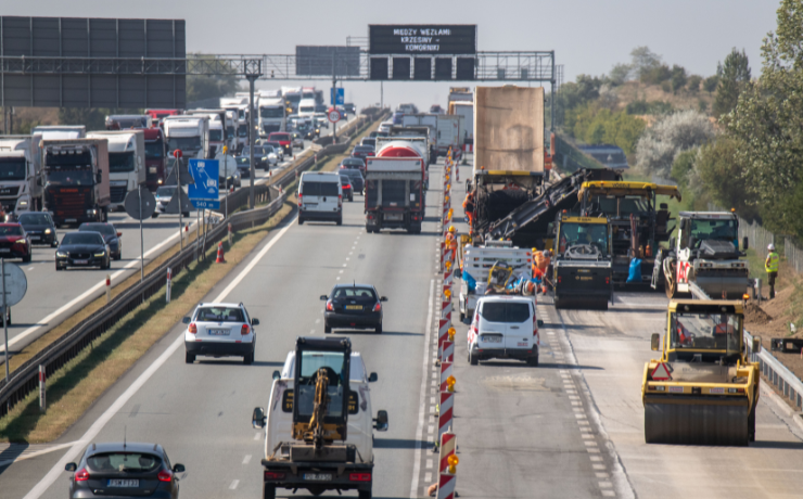 obraz - autostrada wielkopolska budowa 3 pasa